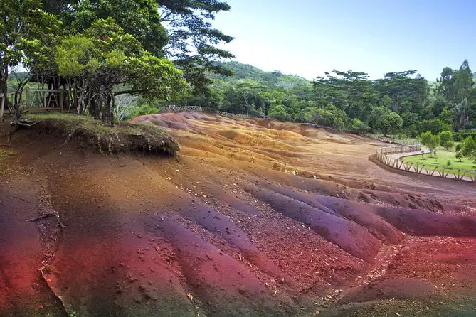 Yellowstone is not the only place with spectacular views. The 7-colored earth of Chamarel in Mauritius will leave you mesmerized!
