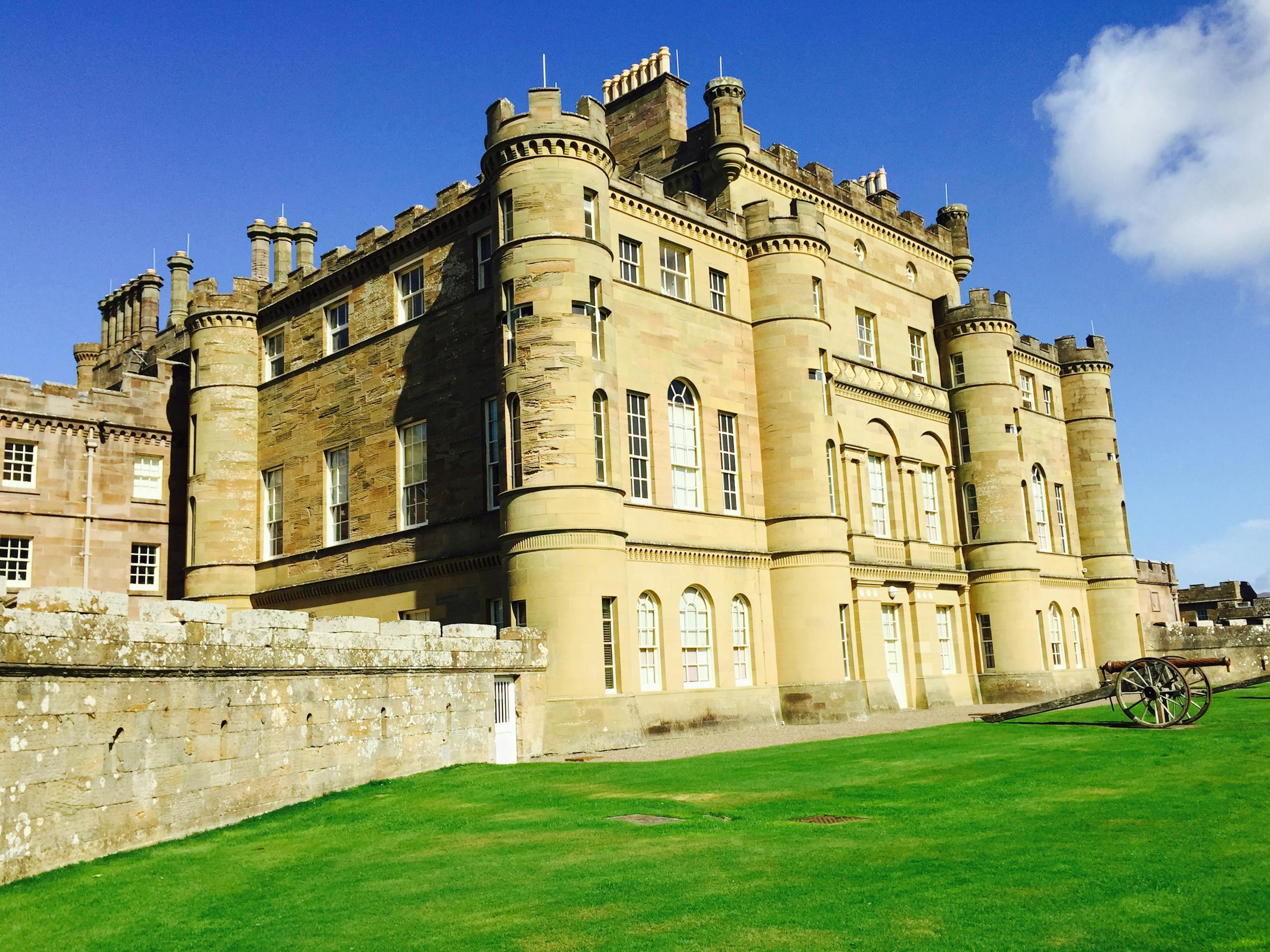 Explore the majestic Culzean Castle with its historic architecture in scenic South Ayrshire, Scotland.