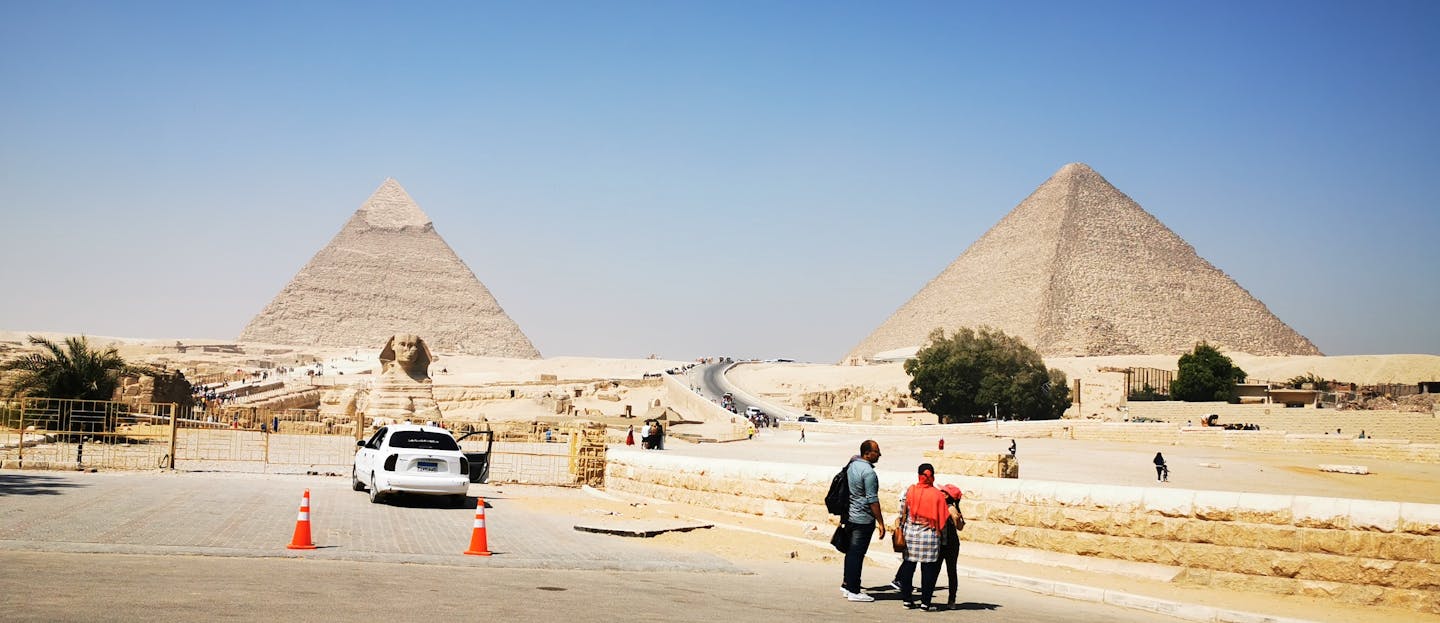 Discover the iconic Pyramids of Giza and the Great Sphinx. A must-visit landmark in Egypt.
