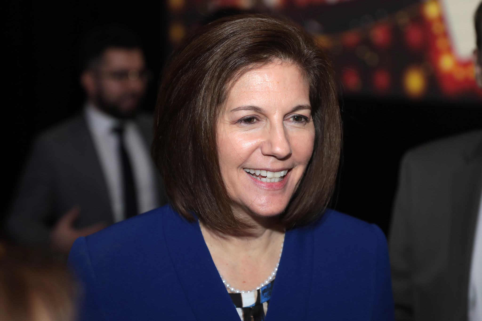 U.S. Senator Catherine Cortez Masto speaking with attendees at the Clark County Democratic Party's 2020 Kick Off to Caucus Gala at the Tropicana Las Vegas in Las Vegas, Nevada.